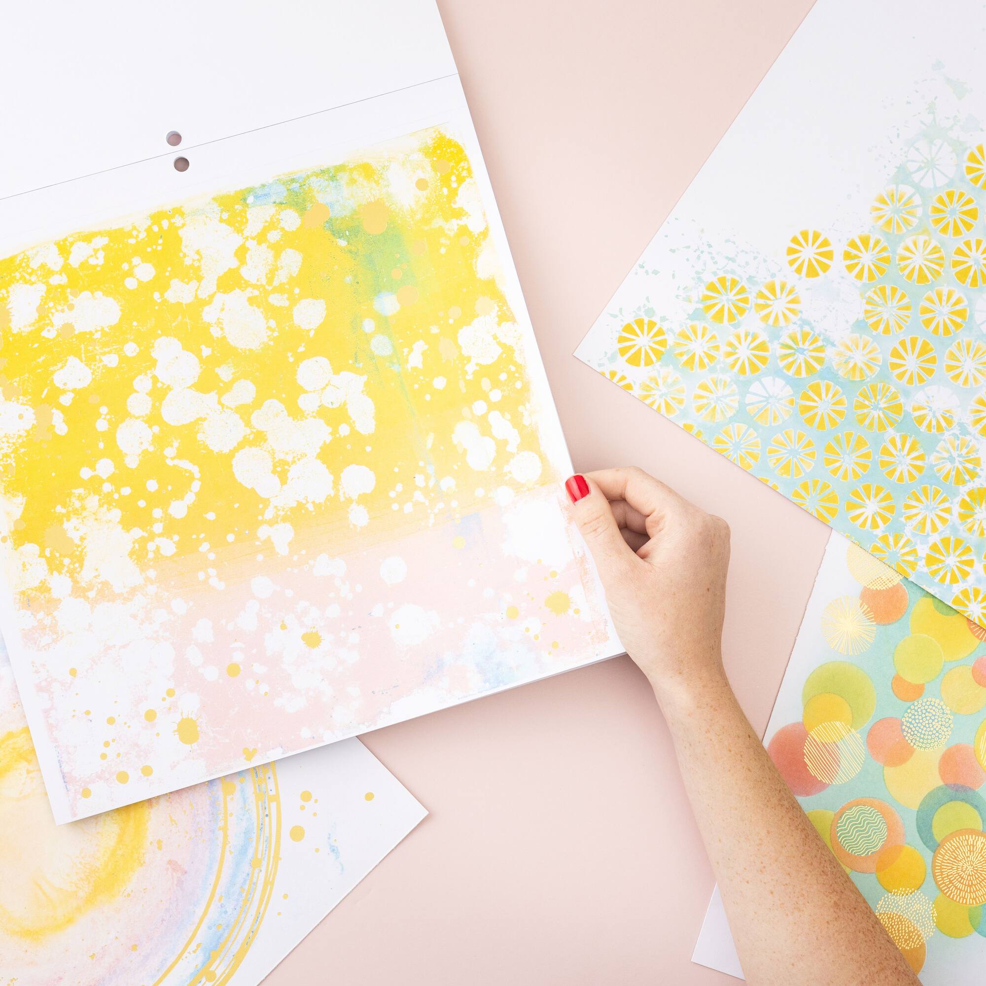 Vicki Boutin Print Shop Painted Backgrounds Mixed Media Paper Pad, 12" x 12"